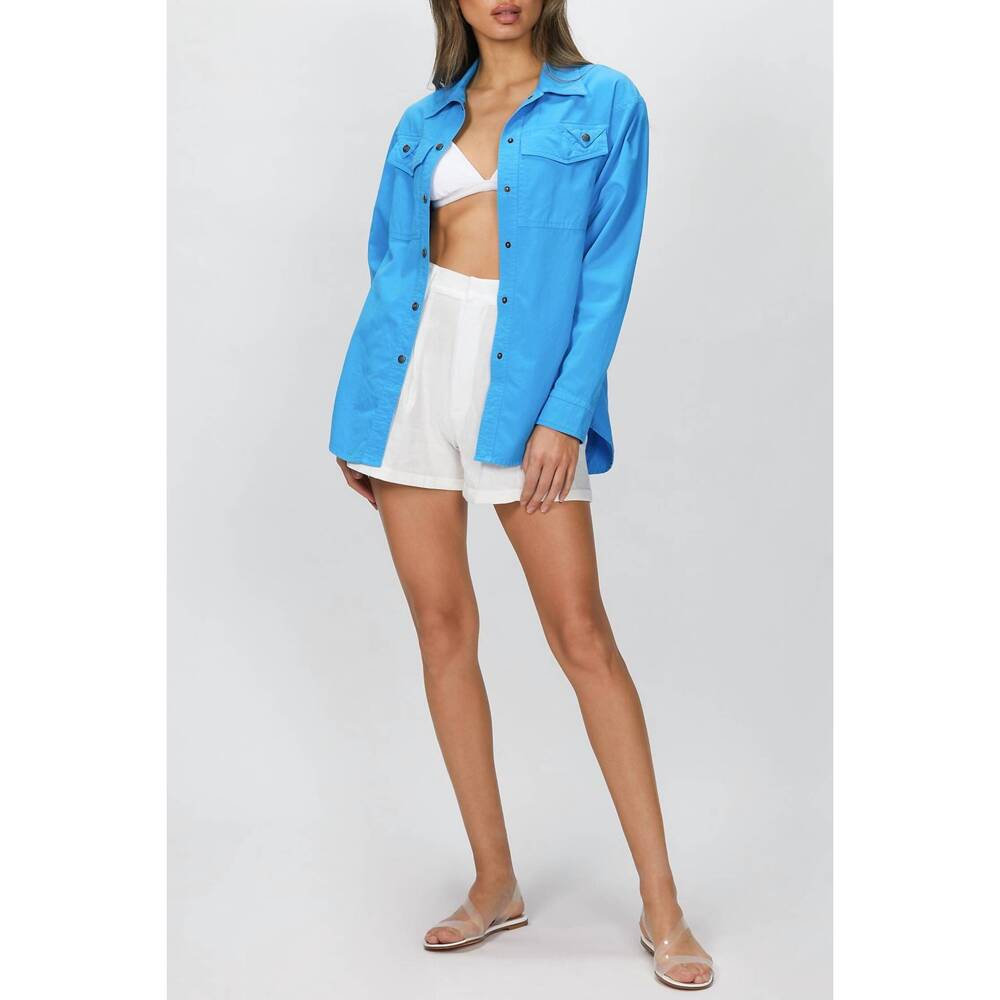 NEW NOAM claude shirt in electric blue
